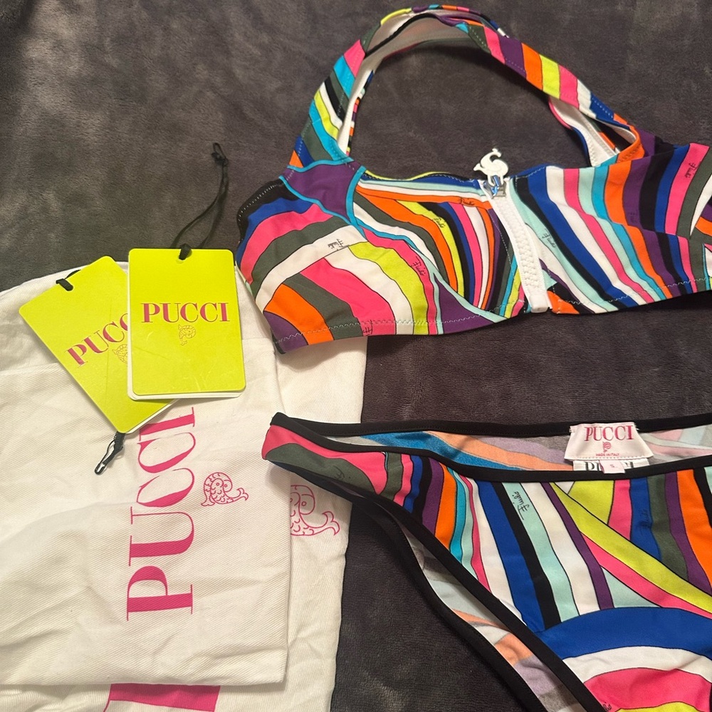 Emilio Pucci two-piece bikini set